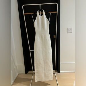Herve Leger Paris Dress Bondage Halter Gown XS